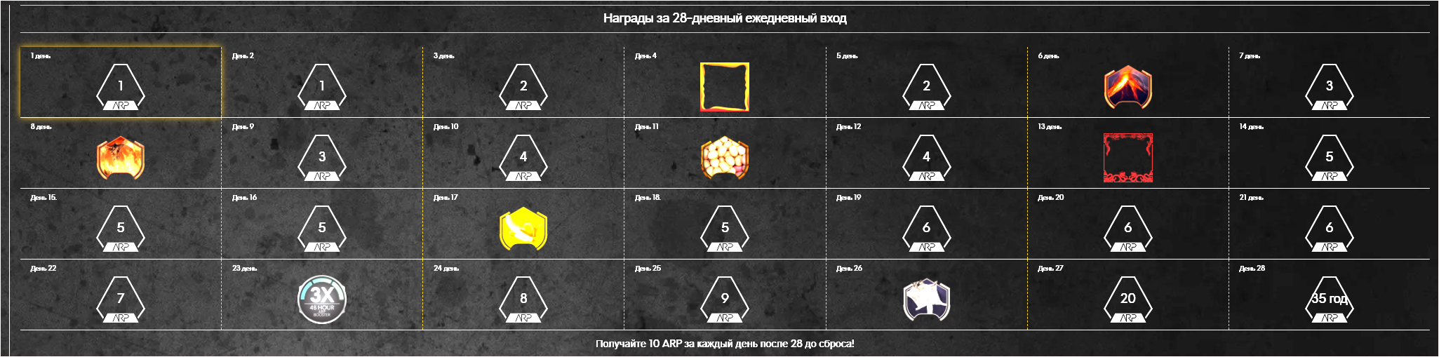 28 - Day Daily Login Rewards - August 2021.webp