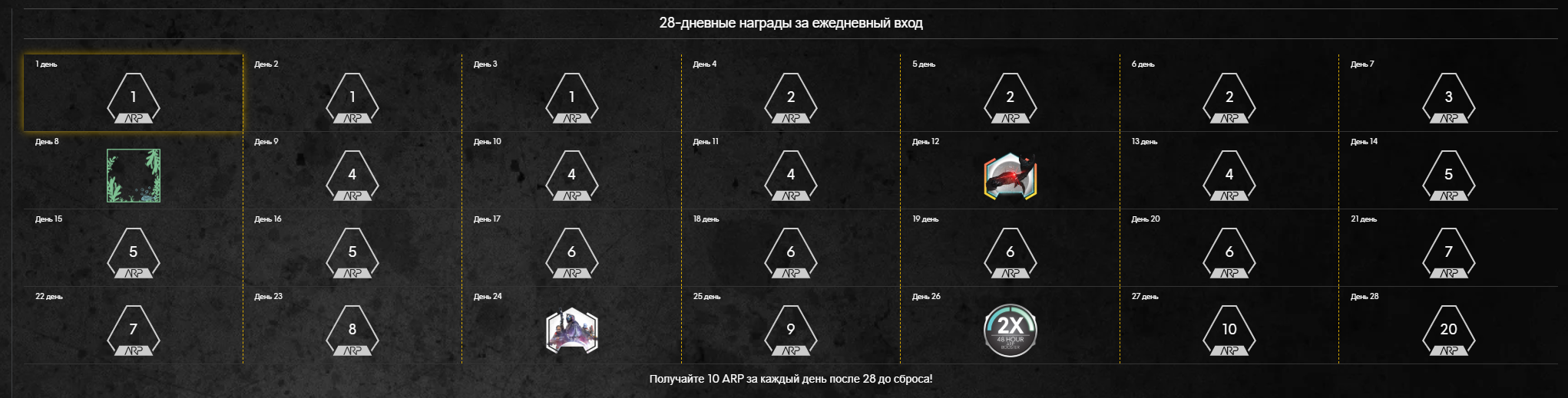 28-Day Daily Login Rewards - June 2020.webp