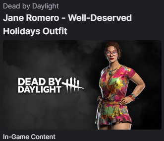 Dead by Daylight--Jane Romero - Well-Deserved Holidays Outfit.png