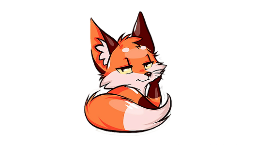 kurisu-stickers-fox-orange-pets-sticker-by-fox-sticker-art-graphics-clothing-face-transparent...webp