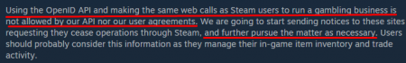 Steam закрывает все сайты рулетки